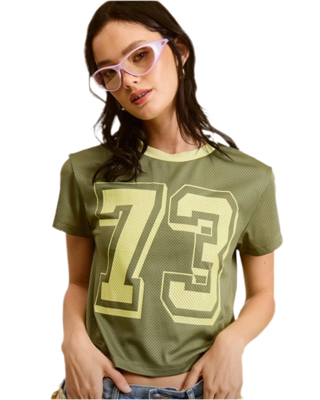 Jersey girl in olive