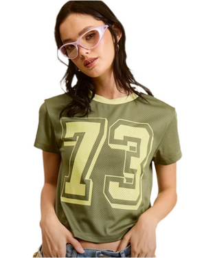 Jersey girl in olive