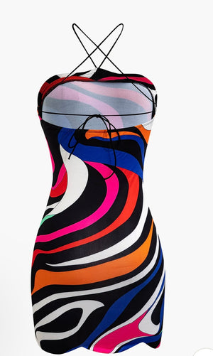 Matrix mini dress