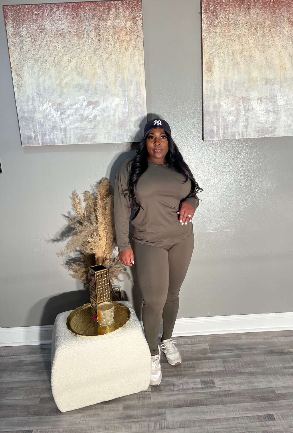 Baesic set in olive