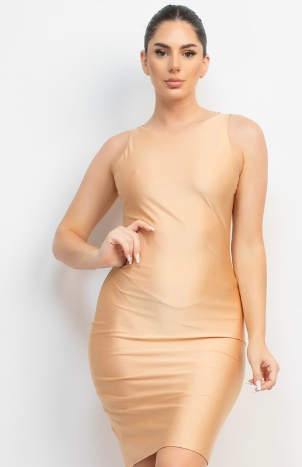 Champagne toast bodycon dress