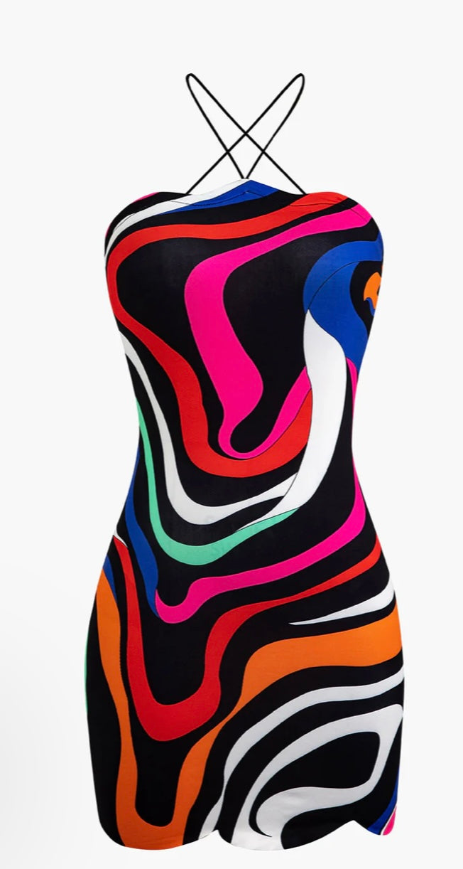 Matrix mini dress
