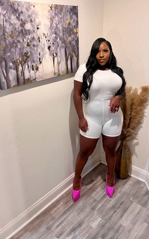 Jayda romper in white