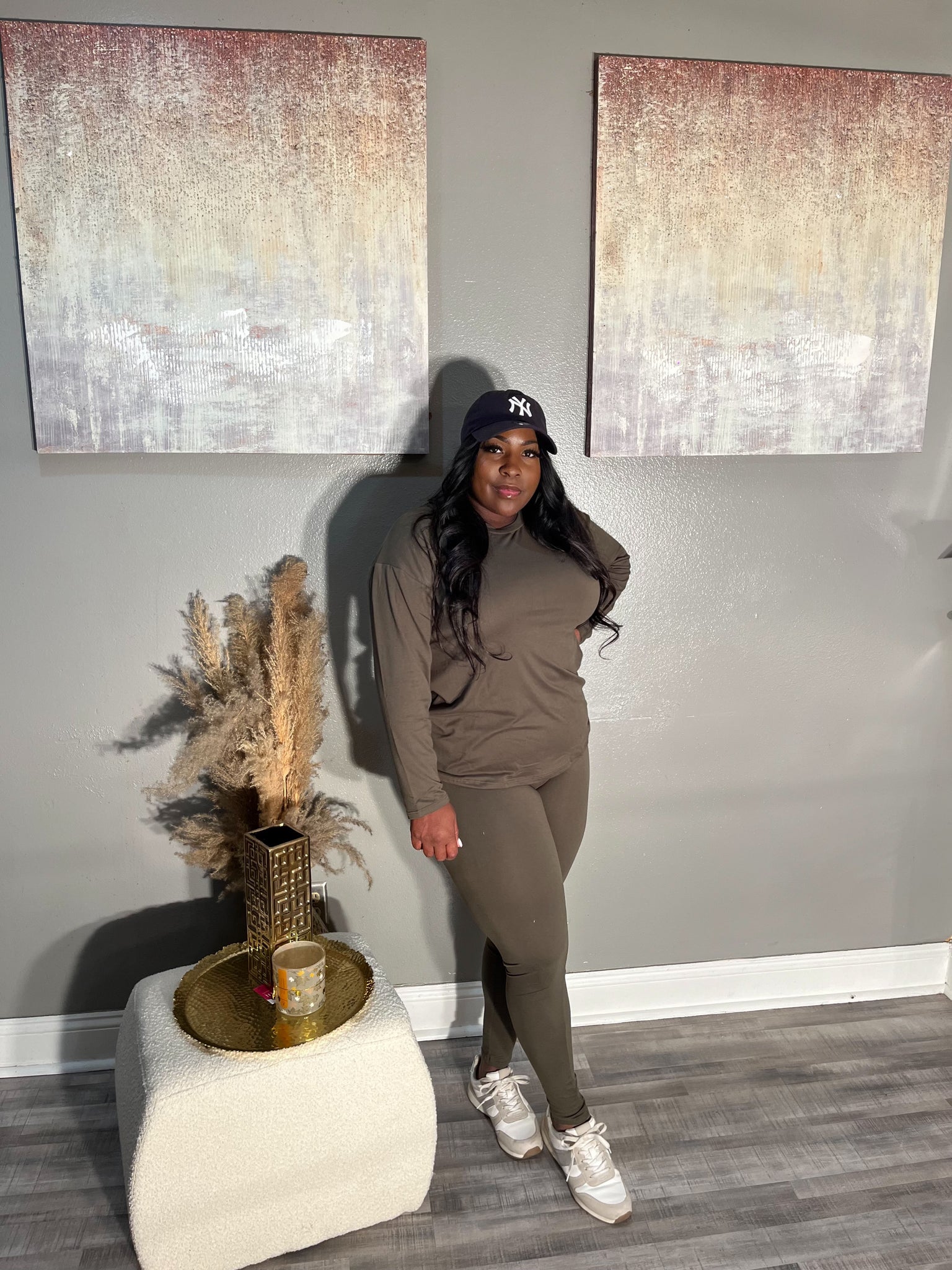 Baesic set in olive