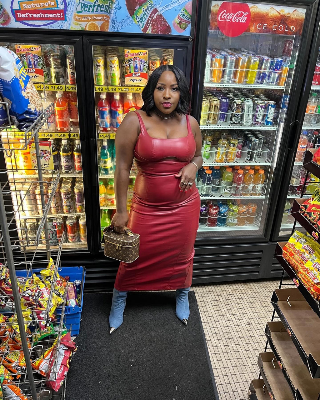 Sexy red dress