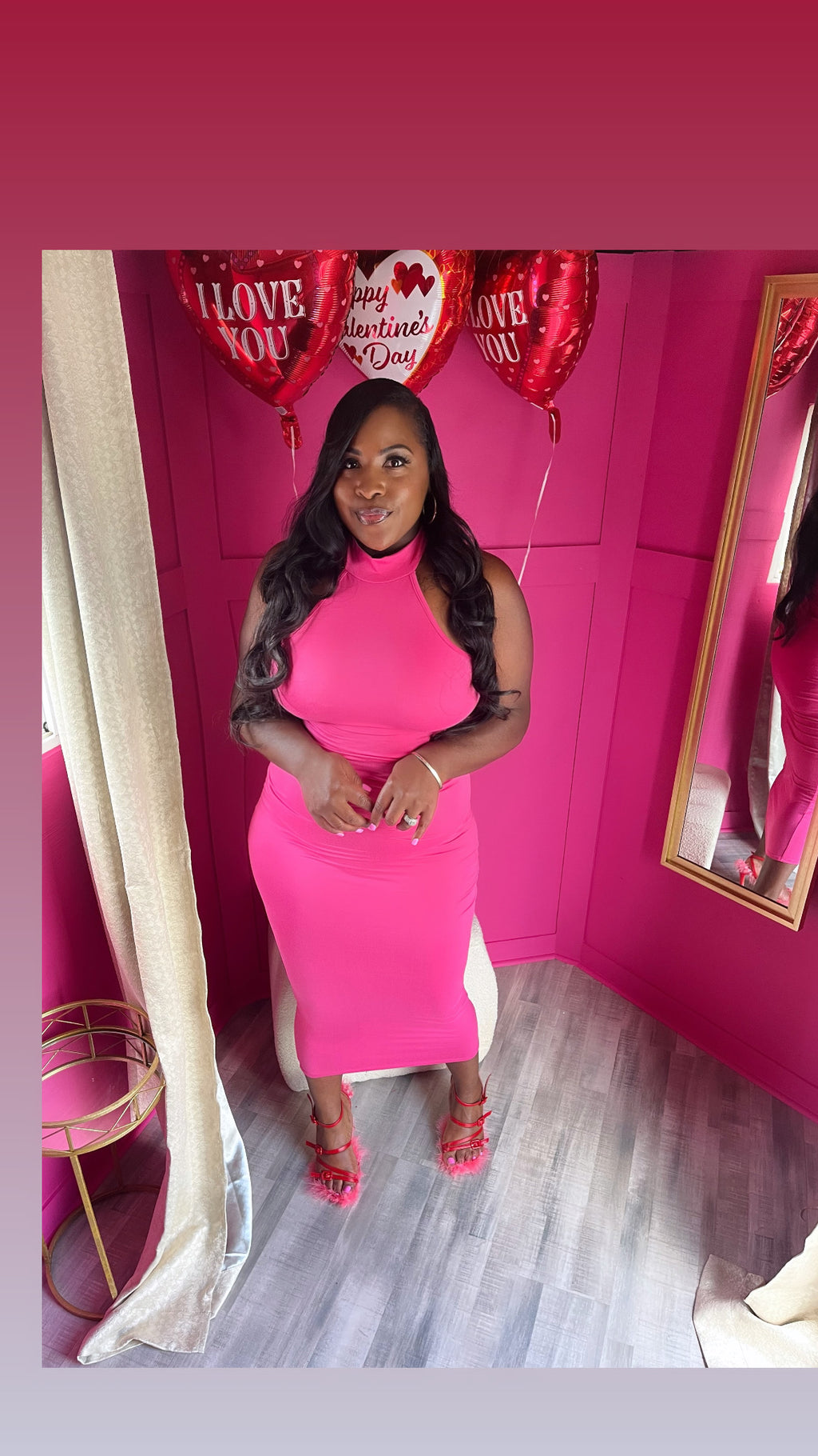 Pinking of you dress