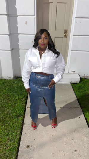 Denim bae skirt