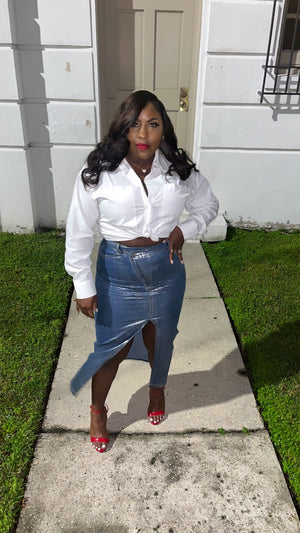 Denim bae skirt
