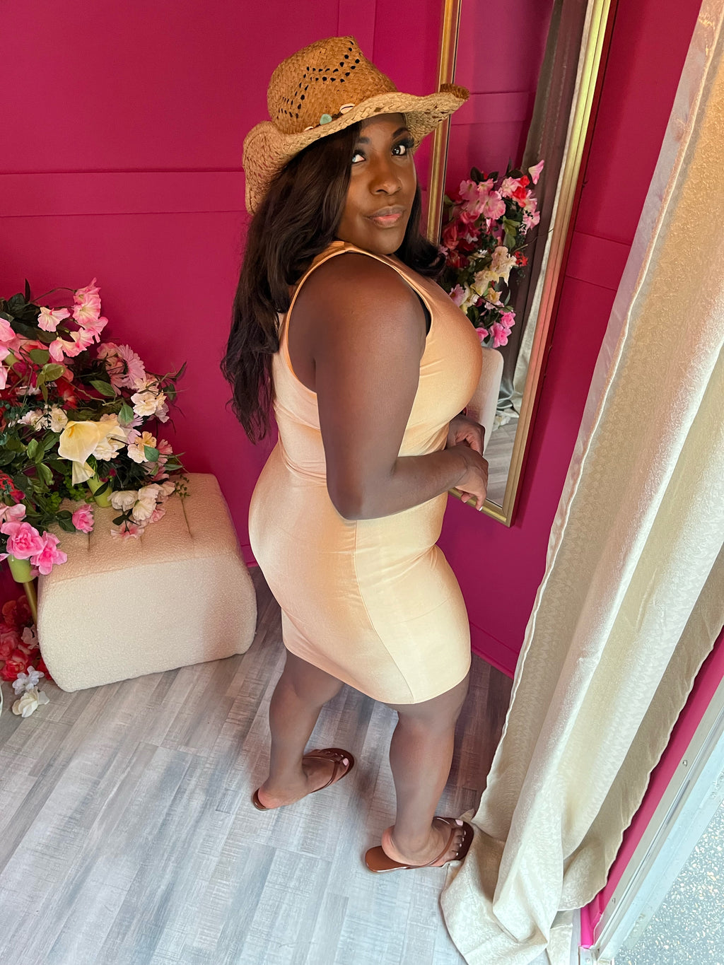 Champagne toast bodycon dress