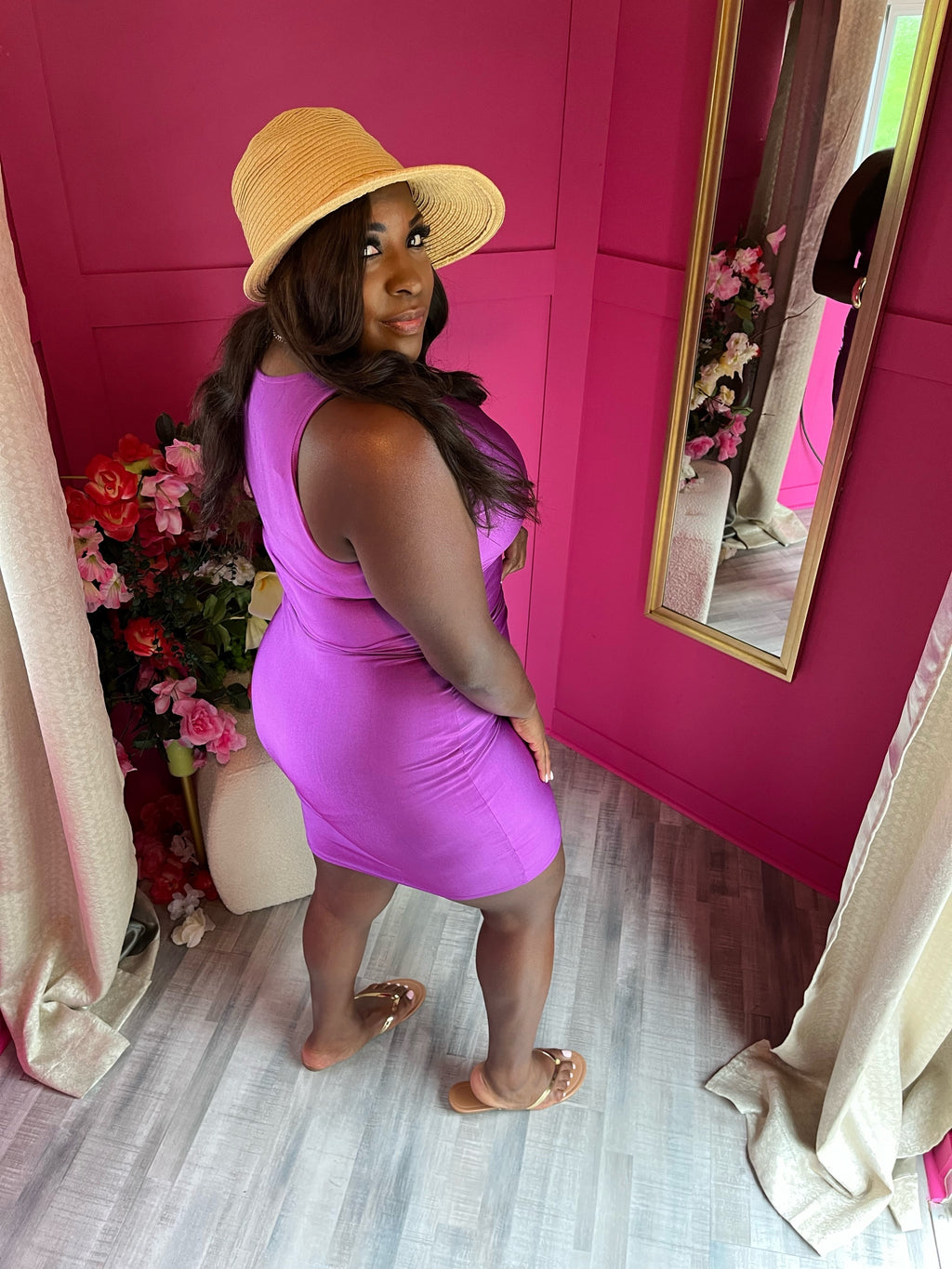 Purple passion bodycon dress